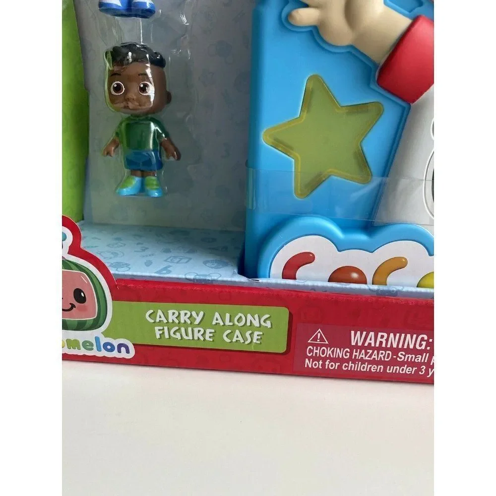 Cocomelon Official Carry Along Figure Case Holds 30‎ Includes 2 Characters New